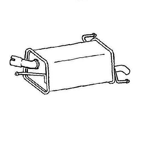 Klarius GM490G Exhaust Rear Box Corsa 1.2 00-03