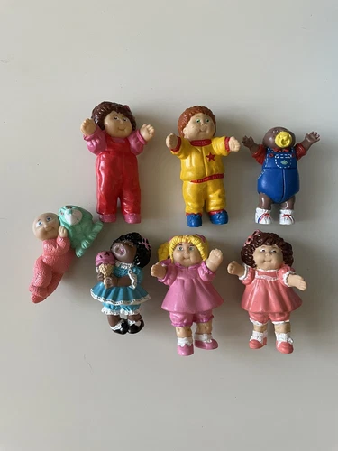 Vintage 1984 Cabbage Patch Kids Pvc Figures (2.5 in) - Lot of 7