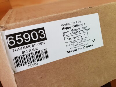 Barres Aromatisantes Weber Authentiques OEM 65903 En Acier Inoxydable 5