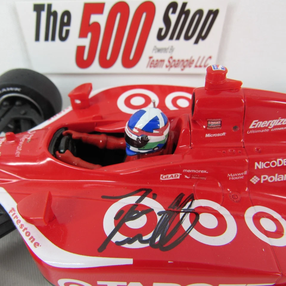 Signed 2009 Dario Franchitti #10 Target Ganassi IndyCar 1:24 Hot Wheels DieCast - Image 2 of 4