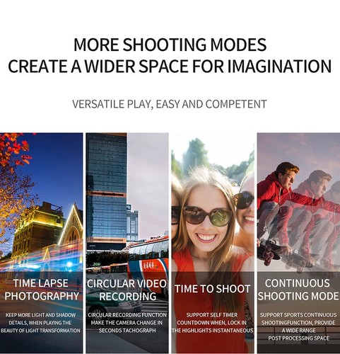 Action Camera 4k 60fps con stabilizzazione GHIACCIO, telecomando, WiFi - Foto 12 di 13