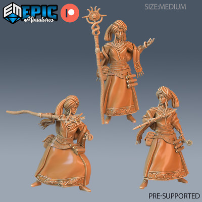 Stammesseher, Dungeons und Drache Miniatur, D&D Fantasy Wargaming 28mm Maßstab
