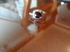 -20---VINTAGE STERLING SILVER RING--FAS--925---SIZE-7--NICE STONE-