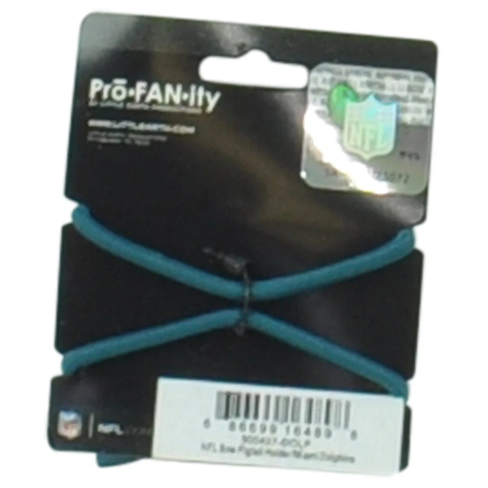 NFL Miami Dolphins Arco Coleta Soporte Cabello Día del Juego Mujeres Accesorios Deportes Foto 2 de 2