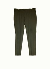19-011 Men's CHAPS Zip Front Slacks Pants Gray Sz 36/30