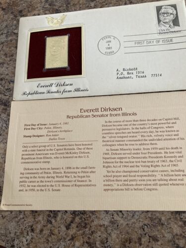 1981 - ten first day issue 22kt gold stamp envelopes - Picture 9 of 11