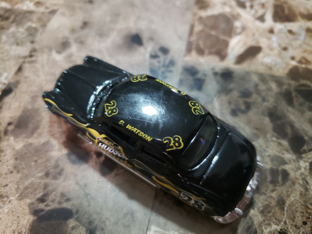 Hot Wheels Hudson Hornet D Watson #28 Black w/Blue + Gold Hot Wheels Hudson Hornet D Watson #28 Black w/Blue + Gold