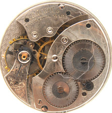 1917 WALTHAM POCKET WATCH MOVEMENT 20999702 GRADE 210 12s 7j EK