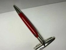 MONTEGRAPPA FOR FERRARI FA EDITION FOUNTAIN PEN IN SILVER RED WITH MED. GOLD NIB