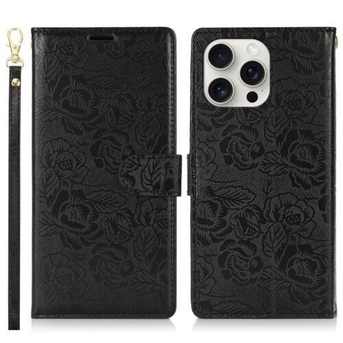 Floral Embossed Wallet Case For Samsung Galaxy S25 S24 S23 S22 S21 S20+ FE Ultra - Picture 2 of 57