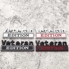 1x Veteran Edition Metal 3D Emblem Car Fender Tailgate Trunk Badge Nameplate