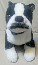 F.A.O. Schwarz Boston Terrier Dog with Removable Collar Plush Stuffed Toy