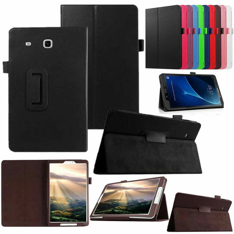 For Samsung Galaxy Tab E 9.6 SM-T560NU T567 T560 NOOK Leather Tablet Case Cover - Image 3 of 4