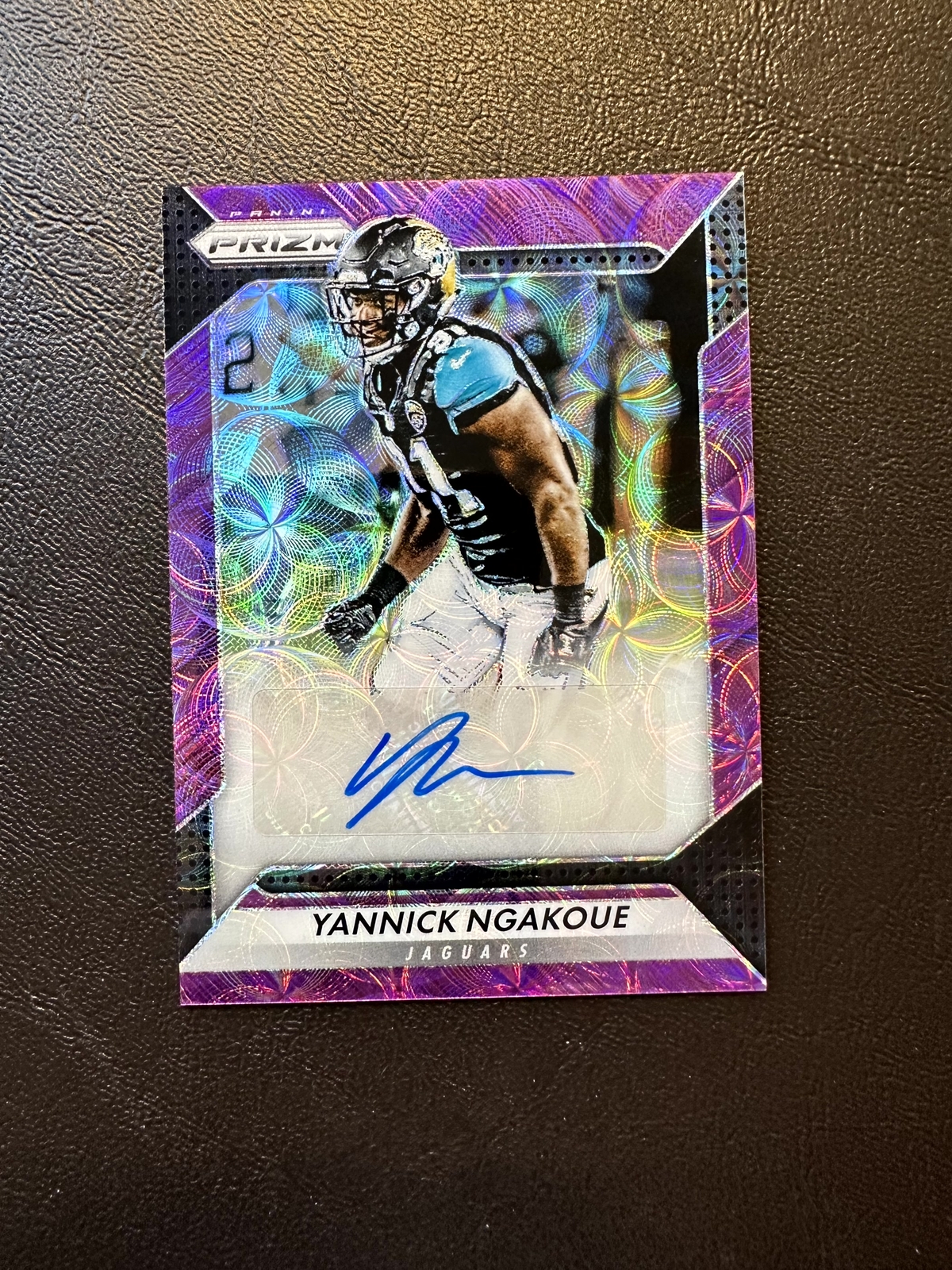 2016 Panini Prizm Yannick Ngakoue #RA-YNG Purple Scope Auto /99 Rookie Jaguars