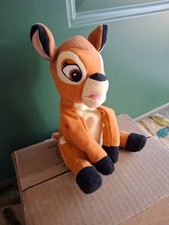 Walt Disney World Bambi Bean Bag Plush Toy W/O Tags Excellent Condition