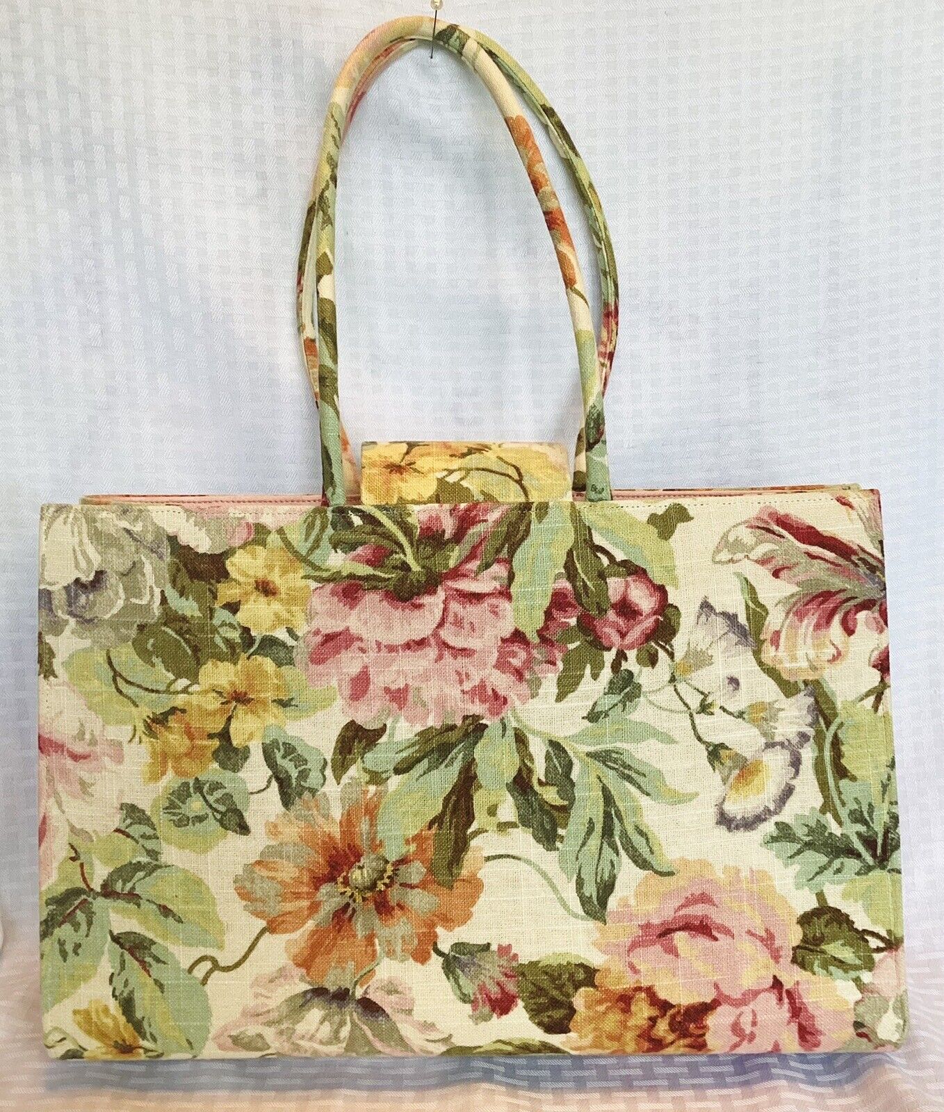 Margaret Smith Vintage 60s Handbag, Soft Pastel F… - image 2