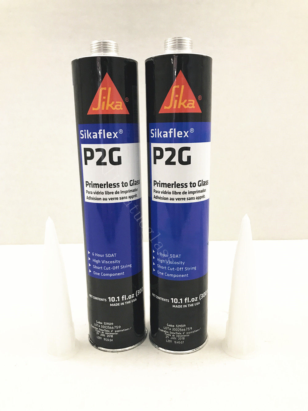 Auto Glass Sealant Windshield Urethane Glue SIKA TITAN Primerless Adhesive 2 pc