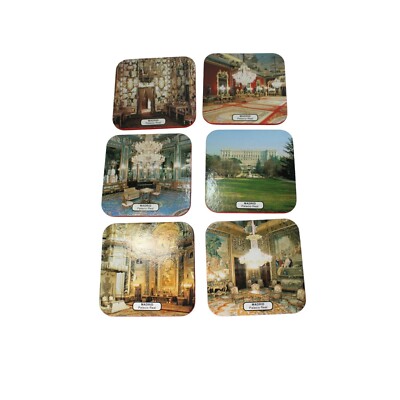 Madrid Spain Coaster Set Vintage 66536 Palicio Real Palace