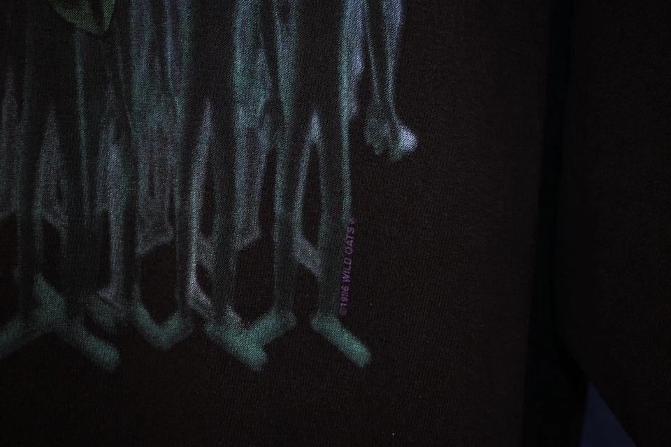 Винтажная футболка 90-х ALIENS EXTRA TERRESTRIAL LITTLE GREEN MEN WILD OATS XL - Изображение 3 из 4