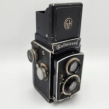 Vintage Rollei Rolleicord II Model 1 K3 TLR Camera w/ Triotar 7.5cm F3.5 Lens