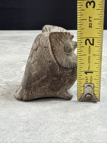 Small Hand Carved Wood Owl Wooden Primitive B18 - Bild 9 von 9