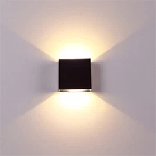 1 2 Pack 10W LED Wall Sconce Light Indoor Dimmable Metal Up and Down Wall Lamp