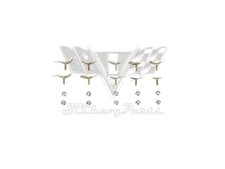 1960 Chevy Impalabel Air 2-door Upper Long Quarter Wing Fin Molding Clip Set 1960 Chevy Impalabel Air 2-door Upper Long Quarter Wing Fin Molding Clip Set