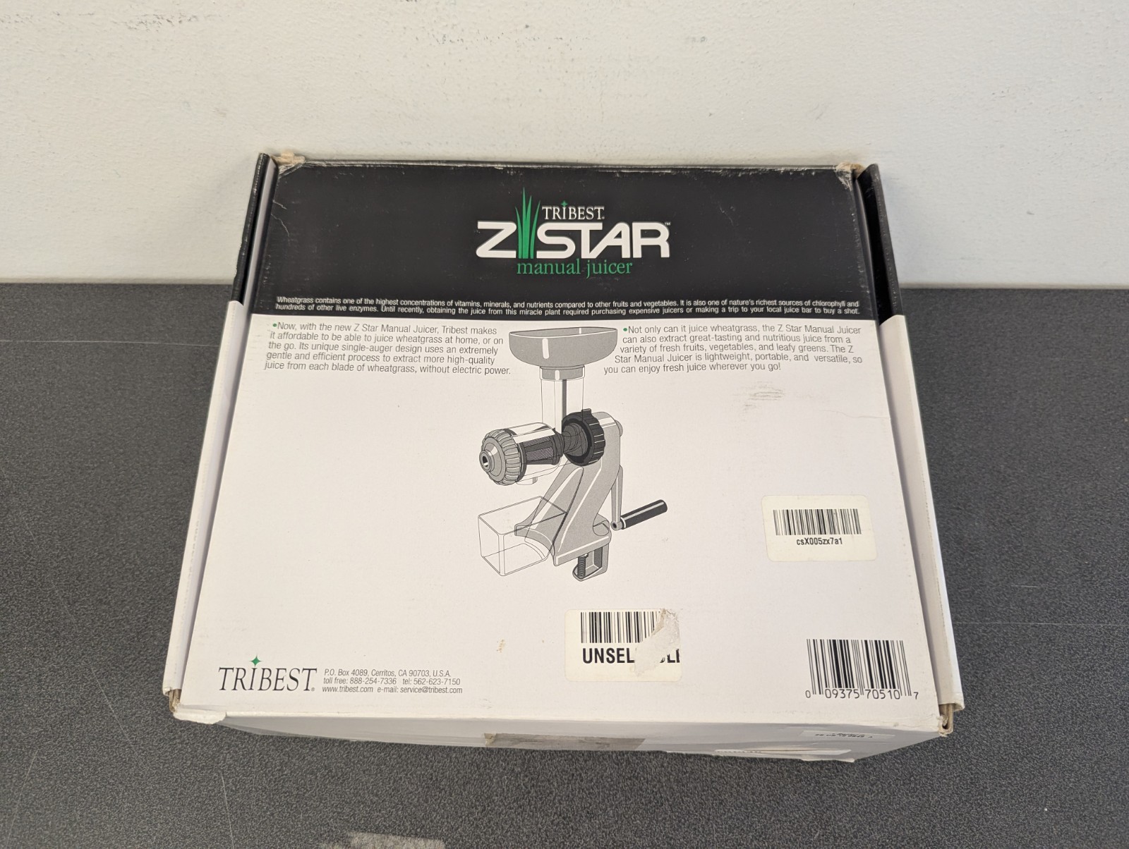 Tribest Z Star Manual Juicer - Wheatgrass, Fruits & Vegetabl