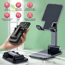 Adjustable Phone Tablet Desktop Stand Desk Holder Mount Cradle Universal Phone