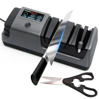 Electric Knife Sharpener for Knives, Scissors, Axes, 5-in-1 Multi-Function Sh...