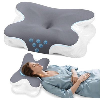 Nackenkissen Orthopädisch Memory Foam Nacken Schmerzen Schlafkissen