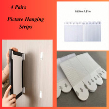 Removable Wall Tape Adhesive Picture Hanging Strips Double Sided Loop Hook