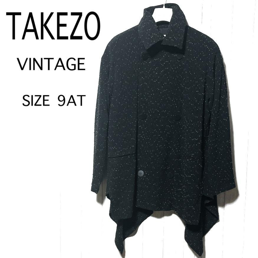 80s TAKEZO for men wool gabardine jacket