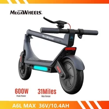 600W Adult Electric Scooter Long Range Folding E-Scooter CityCommuter 10" Tires