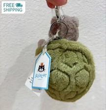 Jellycat Timmy Turtle Bag Charm Soft Plush Toy Keychain Best new