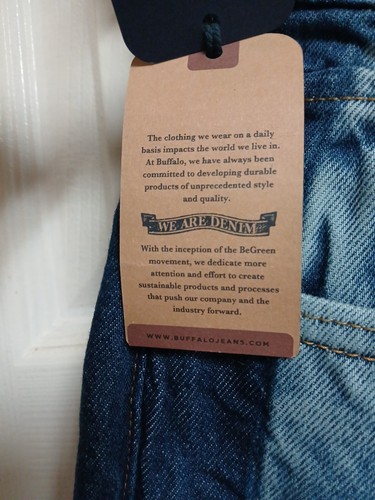 Buffalo By David Bitton High Rise Wid Leg Cropped Leg Men’s Jeans Size 32 Waist - Picture 4 of 18