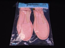 Vtg Women's 1960s Dearfoams Pink House Slippers Sz Large 8-9 NOS