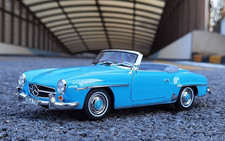 NOREV 1/18 Mercedes Benz 190 SL 1957 Blue Diecast Car Model 183400