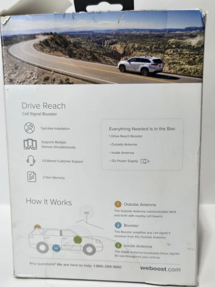 Weboost Drive Reach 汽车手机信号增强器 470154 — 第 4/4 张图片