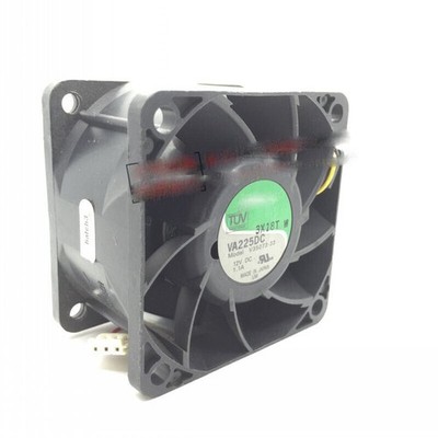 VA225DC V35073-33 6038 12V 1.10A 6cm 3-wire chassis cooling fan