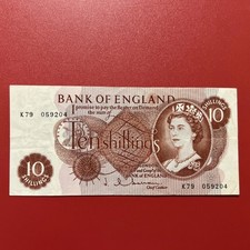 England Banknotes 10 Shillings - Circulated G