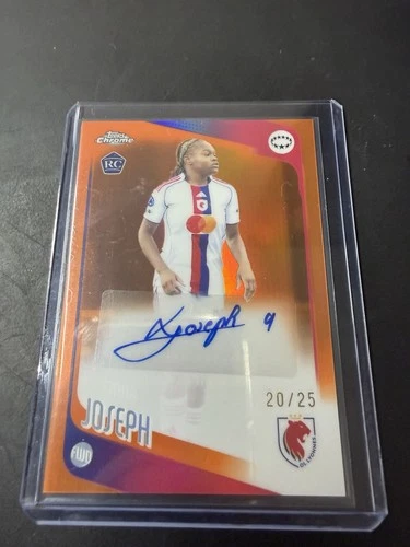 Liana Joseph 2025-26 Topps Chrome UWCL Orange Refractor Auto RC /25 #CA-JO