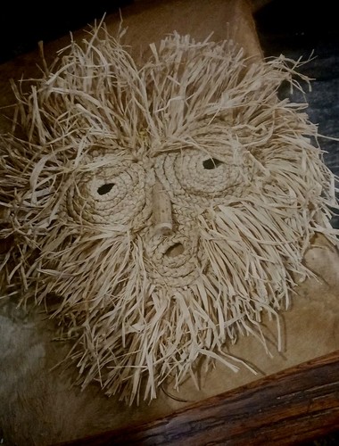 **VINTAGE  NATIVE AMERICAN IROQUOIS  CORN HUSK MASK HANDMADE  RARE HTF!**