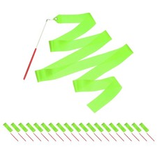 20 Pcs Dance Ribbons, 78.7" Gymnastics Ribbon Streamers, Green