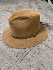 Henschel Brown Safari/Fedora -Lined Breathable Men's Medium Made in USA