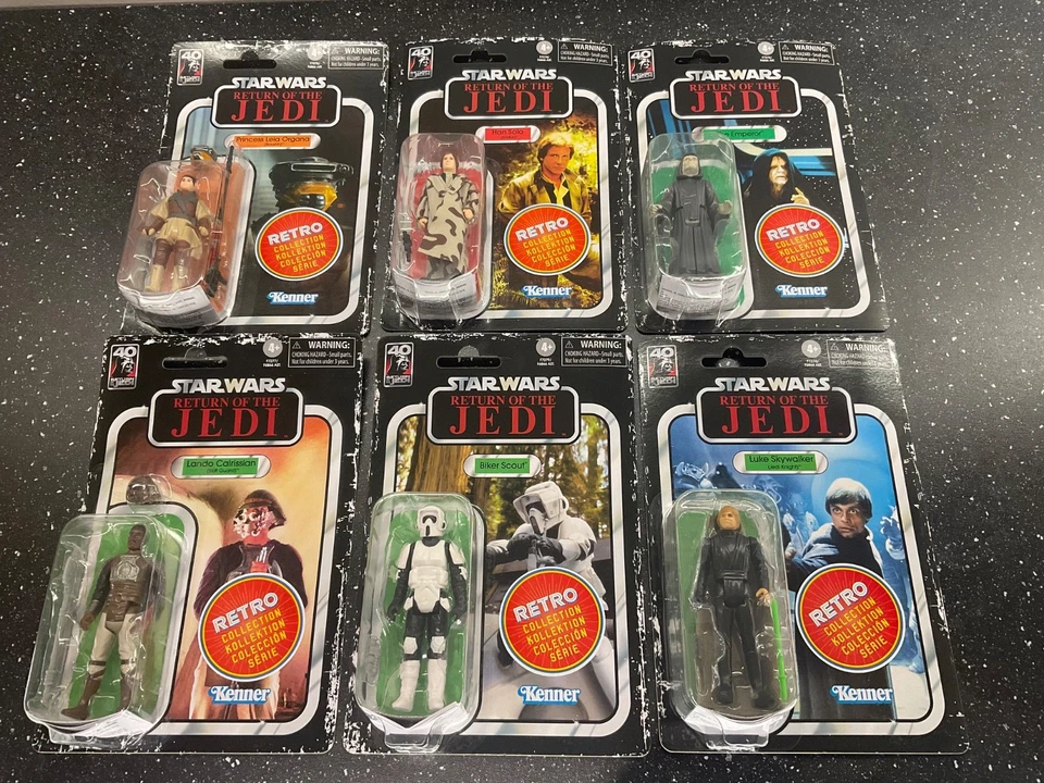 SEALED CASE STAR WARS RETURN OF THE JEDI RETRO COLLECTION WAVE 1 F6866 WHOLESALE - Bild 1 von 4