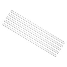 Hochborosilicatglasstab 20 cm L&auml;nge 8 mm Durchmesser f&uuml;r Mixwerkzeuge 5 St&uuml;ck