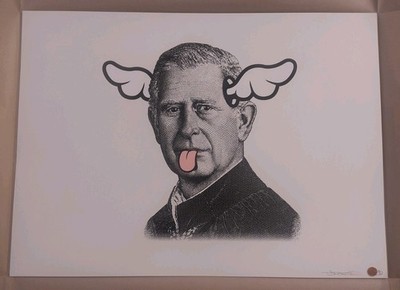 D*Face - Dog Save The King, Limited Standard Edition Print (Like Banksy)