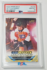 Jett Luchanko PSA 10 2024-25 Upper Deck UD Canvas Young Guns Rookie C219 RC card