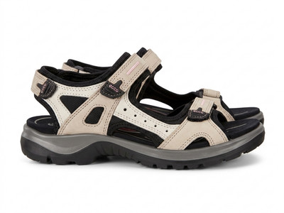 ECCO Yucatan Women's Hiking Sport Sandals Beige Nubuck EU 40 US 9-9.5